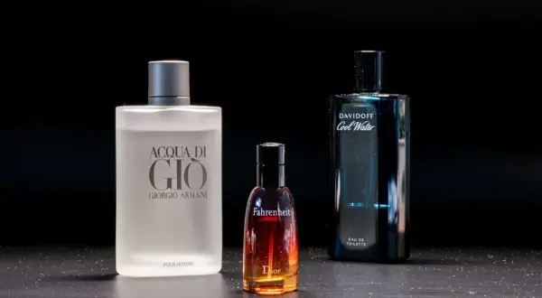 Perfumy w bagażu podręcznym: Acqua di Gio, Fahrenheit Dior i Cool Water. Idealne na podróż.