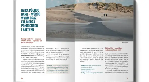 Wakacje w Danii: zobacz zasypaną latarnię Rubjerg Knude Fyr i Råbjerg Mile, największą ruchomą wydmę w Europie.