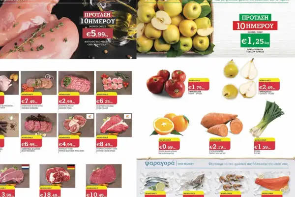 Promocje na Cyprze: kurczak za 5,99€/kg, jabłka za 1,25€/kg. Sprawdź ceny jedzenia!